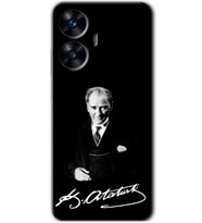 Realme C55 Kılıf HD Desen Baskılı Kılıf - Atatürk İmza