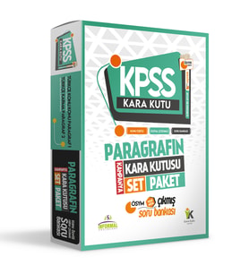 KPSS Paragrafın Kara Kutusu 1.ve 2. cilt Dijital Çözümlü ÖSYM Çıkmış Soru Bankas