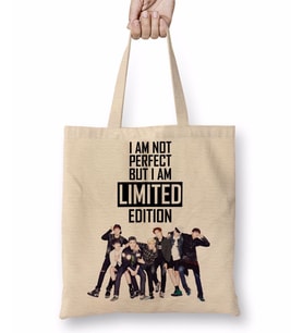 Bts Limited Edition Kpop Bez Çanta Uzun Saplı