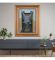 Altın Paspartulu Çerçeveli Tablo CV1827 (Gold)