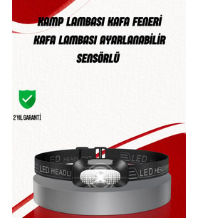 Ayarlanabilir Kafa Lambası Type-c Şarjlı Kompakt Kamp Lambası
