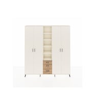 Arges Dolap 17 Raflı 3 Çekmeceli 4 Kapaklı 220x30x243 Aytaşı-Aytaşı/Çam