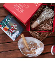 Enerji Ritüel Seti - Wish Kit ( İncili Sedef Tütsülük +  Palo Santo Tütsü + Adaçayı Tütsü)