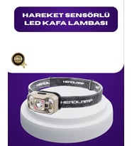 We Sensörlü LED Kafa Lambası Şarjlı Ayarlanabilir Işık