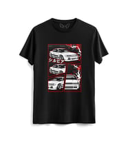 Araba Tasarımlı Baskılı Çocuk Siyah Tshirt