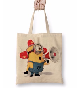 Minion Batman Bez Çanta Uzun Saplı