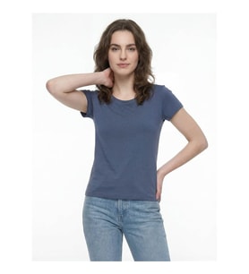 Loft Regular Fit Mavi Kadın T-Shirt LF2040480
