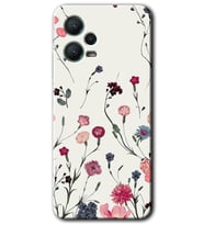 Redmi Note 12 5G Kılıf HD Desen Baskılı Kılıf - Mat Çiçek