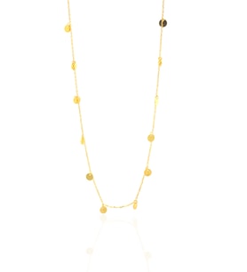Seyrek Pullu Trend Model Gold Kaplama Gümüş Kolye 201022297