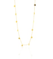 Seyrek Pullu Trend Model Gold Kaplama Gümüş Kolye 201022297