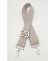 Angel Çanta Aksesuar Pamuklu Kolon 120X4 Cm Gümüş Metal Bej