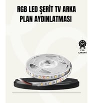 TV Arkası LED Şerit Işık Otomatik Açma Kapama Özellikli 2mt