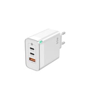 65W Süper Hızlı Şarj Adaptörü – 3 Portlu Type-C & USB Şarj Cihazı, GaN Teknolojili 65W Hızlı Şarj Cihazı – iPhone, Samsung, Laptop Uyumlu, 3 Portlu 65W PD + QC Hızlı Şarj Adaptörü – Type-C ve USB Çıkışlı, Evrensel 65W Duvar Tipi Şarj Adaptörü – Type-C PD