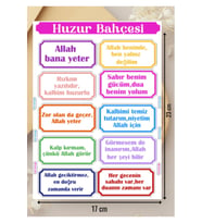 Huzur Bahçesi Etiketleri İslami Olumlama Manifesto Defter Süsleme Hediyelik Sticker Seti - 1 Sayfa