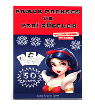 Pamuk Prenses ve Yedi Cüceler BOYAMA Kitabı (50 TAM Sayfa Boyama)