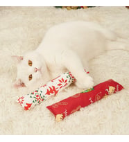 Yılbaşı Konseptli Hışırtılı Bez Kedi Oyuncağı