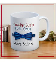 Babalar Günün Kutlu Olsun Canım Babam Baskılı Babalar Günü Kupa Bardak Mod4