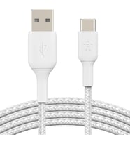 USB-C Kablosu (Boost Charge USB- C-USB Kablosu, Note10, S10, Pixel 4, iPad Pro, Nintendo Switch ve daha fazlası için USB C Tipi Kablosu) 1 metre, Beyaz