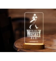 BK Gift Kişiye Özel Bar Tasarımlı Led Lamba, Gece Lambası, Ev Dekorasyonu, Işıklı Pleksi Biblo-21