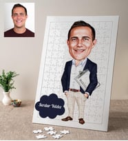 Karikatürlü Organizatör Kişiye Özel Puzzle