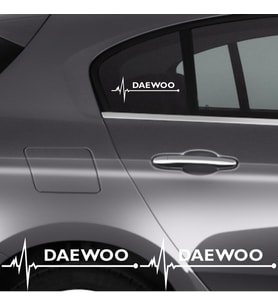 Daewoo Matiz İçin Uyumlu Aksesuar Oto Ritim Sticker 2 Adet 20*9 Cm