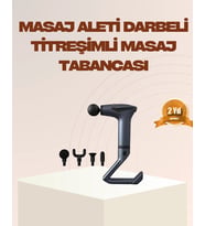 Şarjlı Taşınabilir 3in1 Titreşimli Masaj Aleti Esneme Bantlı
