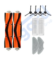 Xiaomi Mop 2 Pro (MJST1SHW) -Mop 2 Lite Uyumlu 2 Ana Fırça 4 Yan Fırça 2 Filtre 2 Mop PKT-iasgf0000384