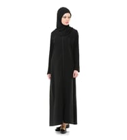 İhvan 5008-1 Siyah Pratik Kendinden Örtülü Namaz Elbisesi