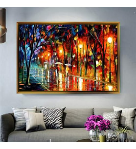 Altın Çerçeveli dekoratif tablo l776 (Gold)