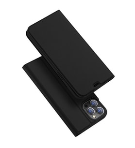 DUX DUCİS İPhone 12- 12 Pro Kılıf Kapaklı Flip Cover Kılıf Skin Pro Series Kılıf (Siyah)