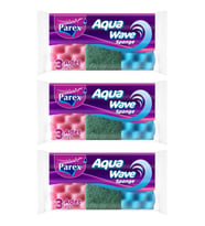 Aquawave 3'lü Bulaşık Süngeri Üçlü Paket