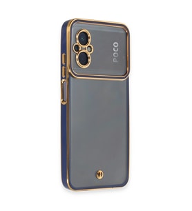 Xiaomi Poco M5 Kılıf Liva Lens Silikon - Mavi
