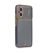 Xiaomi Poco M5 Kılıf Liva Lens Silikon - Mavi