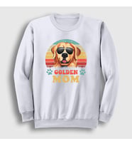 Presmono Unisex Beyaz Golden Retriever Mom Dog Hediye Köpek Sweatshirt 537881tt