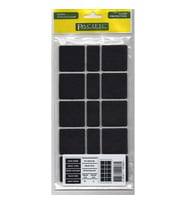 Pacific 6040 BL Yapışkanlı Keçe  40 mm X 40 mm Siyah