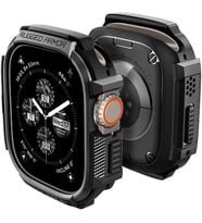 Apple Watch 49mm Ultra 3/2/1 ile Uyumlu Kılıf Rugged Armor Matte Black - ACS05456