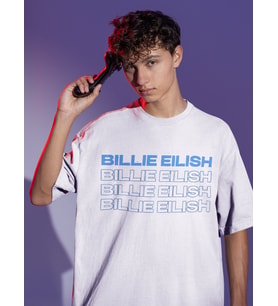Tasarım Billie Eilish Sırt Baskılı Unisex Oversize Şarkıcı Tişört