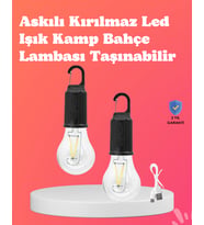 C Tipi Şarjlı Asılabilir Kamp Feneri