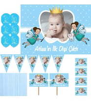 Diş Buğdayı Erkek Bebek Süsleme ve Magnet Seti HDTS196-
