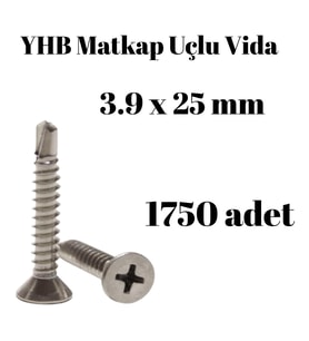 Matkap Uçlu Vida YHB 3.9x25 1750'li Paket