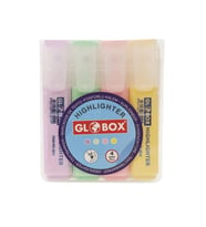 Fosforlu Kalem İşaretleme Kalemi Kesik Uç Pastel Renk Karışık Renk (4 lü paket)