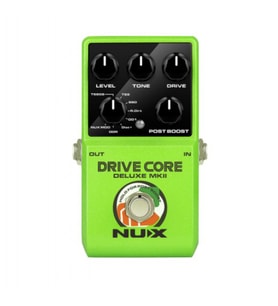 NUX DRIVECDMKII Drive Core Deluxe MKII (Profesyonel - Gitar Efekt Pedalı)  Clean Boost ve Overdrive Bir Arada, 3-Yollu Karışım (Blend) Switch, Sinyal Netliği Koruma  Ölçüler: 121 x 77 x 48 mm