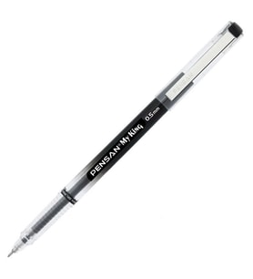 My King İğne Uçlu Metal Klipsli Jel Tükenmez Kalem 0.5 Mm Siyah - 1 Adet