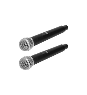 Kablosuz Mikrofon, Karaoke İçin Metal El Mikrofonu Çift Set