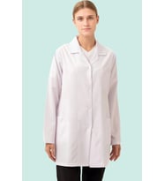 Kadın Laboratuvar Önlüğü İş Güvenliği Hedera Önlük Doktor Öğrenci Medikal (Beyaz)
