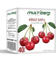 Multidem Kiraz Saplı Karışık Bitki Çayı Bardak Poşet 3Paket 40'lı 2g*40*3