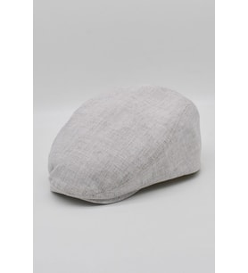 Erkek Mevsimlik Pamuklu Kasket Flat Cap Krem Şapka