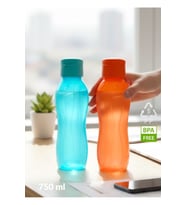 2'li Suluk Seti Bpa Free Ofis-Spor-Okul Matarası PP-5 Mavi Turuncu 750 ml