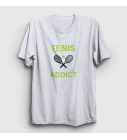 Presmono Unisex Beyaz Addict Spor Tennis Tenis T-Shirt 329680tt (Beyaz)