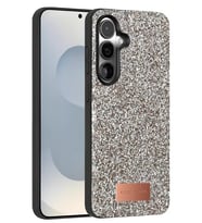 Onegif Galaxy S25 Bright Simli Kapak - Gümüş